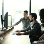 Group of IT experts in their office.